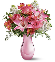 Teleflora's Pink Reflections Bouquet from Arjuna Florist in Brockport, NY